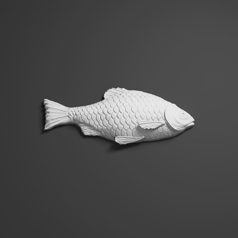 Декоративный элемент Рыба гипсовая малая ДЭ 048 1