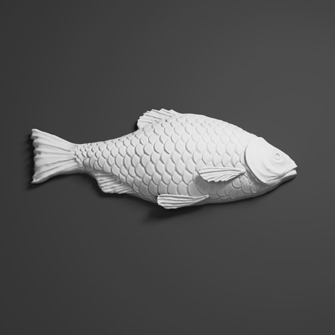 Декоративный элемент Рыба гипсовая большая ДЭ 048 2